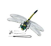 Fake Dragonfly, Realistic InsectClip, Decorative Pin with 2 Lanyards and Attachment Clip, Wearable RepellentAccessory for Hat Backpack Shoulder Strap Clothing Outdoor Craft Use