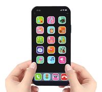 Fake Learning Mobile Phone - Colorful Toy with Buttons, Light-Up Display, Realistic Sounds, Compact Lightweight Design | Pretend Play Gadget, Activity, Role-Playing Fun, Playtime