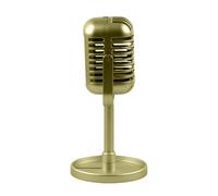 Fake Microphone Retro Microphone - Props with Stand Vintage Toy Prop