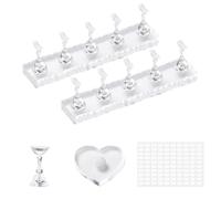 Fake Nail Holder Magnetic Display - Practice Organizer False Nail Design | False Nail Design Holder Stand for Women Girls Beginners | Home Salon Table Vanity Manicure Photography Collection Fake Nail