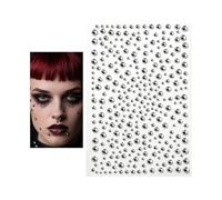 Fake Piercings Set- -Jewelry Makeup Gothic Silver Plated Studs