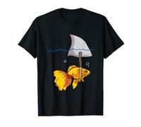 Fake Shark Goldfish T-Shirt - Funny Fish T Shirt Maglietta
