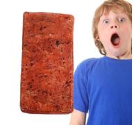 Fake Sponge Bricks Trick Prop - 9.84 Inch Simulation Block | Soft Foam Decorative Prank Item Lightweight Fake Brick For Halloween Christmas Home Party Decoration Scare Gag Use