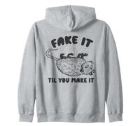 Fake TIL Make It Possum Felpa con Cappuccio