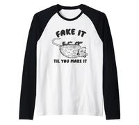 Fake TIL Make It Possum Maglia con Maniche Raglan