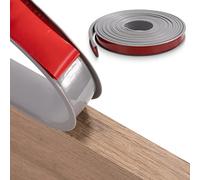 FAKILO Forma di U Flessibile Bordi per Mobili, TPE Impiallacciatura Autoadesiva Bordatura Protettore per Bordi, Bordi per Mobili Fai-da-Te per Tavolo Armadi Ripiani Ripristino (Grigio, 36mm x 5m)