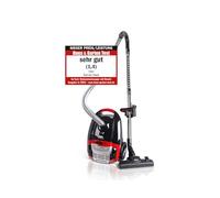 Fakir 3843003 Aspirapolvere con sacchetto, nero/rosso, 69 decibel