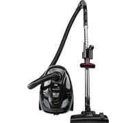 Fakir Trend TS 122 - Aspirapolvere con sacchetto, 700 W, con cavo, filtro EPA, motore silenzioso ad alta efficienza, grande sacchetto per la polvere da 2 l e raggio d'azione 7 m, colore: Nero/Grigio