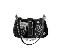 FAKKA Borsa da donna in stile Y2K, grande capacità, con motivo a stella, con design alla moda, pratica ed elegante per tutti i giorni e gli abiti