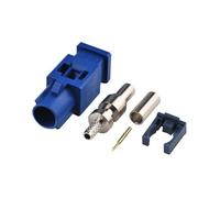 Fakra C Maschio Blu Crimp Solder Connettore per Auto GPS Antenna RG316 Cavo RG3174
