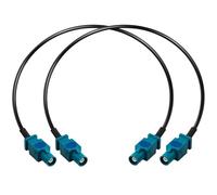 Fakra Z Cavo RG174 Fakra Z Maschio a Maschio Cavo di prolunga per autoradio Cavo di prolunga per antenna per veicolo Cavo coassiale a spirale per sistema di navigazione GPS DAB Antenna 12inch 2 pezzi