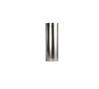FAL - Tubo per stufa, 0,25 m, diametro 100 mm, alluminio a fuoco, colore: Argento