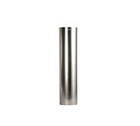 FAL - Tubo per stufa, 0,5 m, diametro 110 mm, alluminio a fuoco, colore: Argento