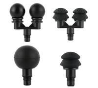 Falafale Massager Testine Massaggiatore Pistola di Ricambio 4 Pack Pistola Massaggio Adattatore Doppia Testa Attacco