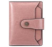 FALAN MULE Portafoglio Donna in Pelle protezione RFID bifold Piccoli Portamonete, Porta Carte di Credito Portafogli da Donna con la borsa della moneta della chiusura lampo