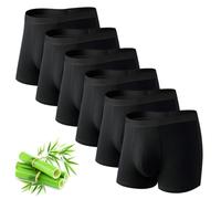 FALARY Boxer Uomo bambù 6/12 Paia Intimo Uomo Morbido e Traspirante | 92% viscosa di bambù, 8% elastan, morbido, traspirante, assorbe l'umidità, non si arrotola, senza etichetta