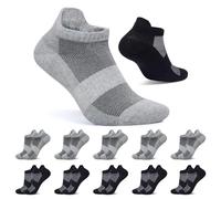 FALARY Calzini Donna Corti Calze Uomo Corte 35-38 Nero Grigio Cotone Sportive Traspirante 10 paia