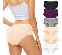 FALARY Mutande Donna in Cotone, Slip Donna, Intimo Comodo, Hipster, Pantaloncini Traspiranti e Sportivi. Confezione Multipla Traspirante (XL/gr.44 EU, Multicolore-1).