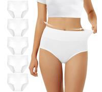 FALARY Mutande Vita Alta Donna in Cotone, Pacco da 5