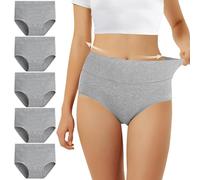 FALARY Mutande Vita Alta Donna in Cotone, Pacco da 5