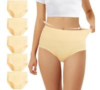 FALARY Mutande Vita Alta Donna in Cotone, Pacco da 5