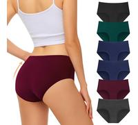 FALARY Slip Donna Cotone Mutande Vita Media Culotte 6 Pack Intimo Sportivo Comode(XS/gr36, Multicolore-3)