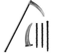 Falce Della Morte, Halloween Falce Arma Morte Smontabile, Costumi Mietitore Accessorio Adulto Bambini per Halloween Carnevale Cosplay Feste