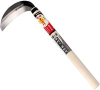 Falce per erba giapponese in acciaio con manico in legno HOUNEN KAMA HT-0967 ...