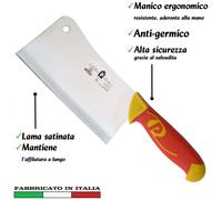 Falcetta lama inox 18 cm Manici in polipropilene gomma antiscivolo atossici. trattamento germicida. adatto lavastoviglie arancio
