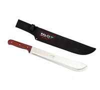 MACHETE LUCIDO PER AGRICOLTURA CON MANICO IN LEGNO 36cm COMPLETO DI FODERO FALCI