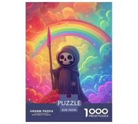 Falciatore Puzzle 1000 Pezzi Arcobaleno Puzzle Gioco Di Intelligenza Decorazione Interna in Cartone 100% Riciclato per Adulti E Bambini Oltre I 14 Anni 70x50cm/1000pcs