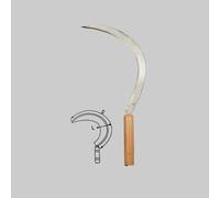 FALCIOLA DENTATA FALCI n° 2 (S465/L22 mm) Falciole Falci Roncole