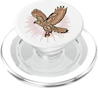 Falco dalla coda rossa indiani nativi americani e natura solare PopSockets PopGrip per MagSafe