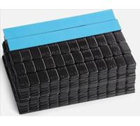Falco Equipment 100 Barrette Nere 5 gr di Contrappesi Adesivi Neri per equilibratura Cerchi in Lega