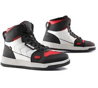 Falco Harlem Scarpe da moto, nero-bianco-rosso, taglia 44 per maschi