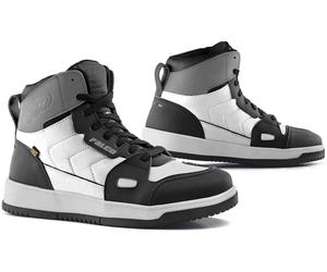 Falco Harlem Scarpe moto da donna, nero/bianco/grigio, Taglia 39
