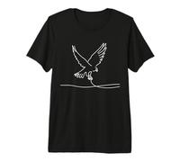 Falco Linea Arte Ornitologo Maglietta Premium