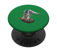 falco pellegrino atterra sulla preda PopSockets PopGrip Adesivo
