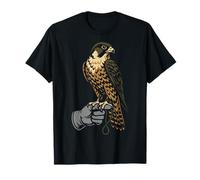 Falco pellegrino su falconeria Guanto Design Maglietta