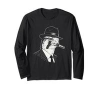Falco Sigaro Mafia Gangster Ritratto Maglia a Manica