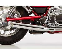 Falcon Cromo Linea Scarico per Suzuki Vs 800 Intruder 1992-2000 VS52B 1 Schalldä