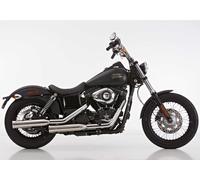 Falcon Doppio Groove Scarico per di Harley Davidson Dyna Super Glide Custom