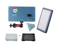 Falcon Eyes F7 - Luce LED RGB da 12 W, con griglia a nido d'ape e softbox, CRI 97, 2500K-9000K regolabile con funzione di assorbimento magnetico, display OLED, modalità multiscenario