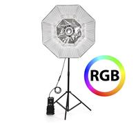 FALCON EYES RX-782 RGB LED Luce con Beauty Dish pieghevole 100cm, 220W