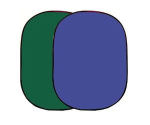 Falcon Eyes Sfondo Pannello BCP-10-07 verde/blu 148x200 cm