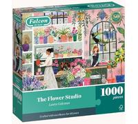 Falcon Flower Studio - Puzzle da 1000 pezzi - Puzzle per adulti 1000 pezzi splendidamente illustrati - Puzzle per attività a casa, giorni di pioggia, regalo di compleanno e regalo di Natale - Jumbo