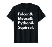 Falcon Mouse Python Scoiattolo Programmazione Linguaggio Design Maglietta