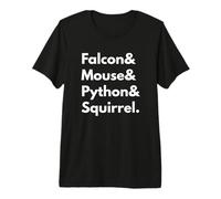 Falcon Mouse Python Scoiattolo Programmazione Linguaggio Design Maglietta Premium