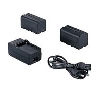 Falcon occhi 2 x batteria NP-F750 + caricabatterie SP-CHG per lampada a LED