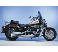 FALCON Scarico Doppio Groove Per SUZUKI VL 1500 Intruder LC 1998-2004 WVAL Komp